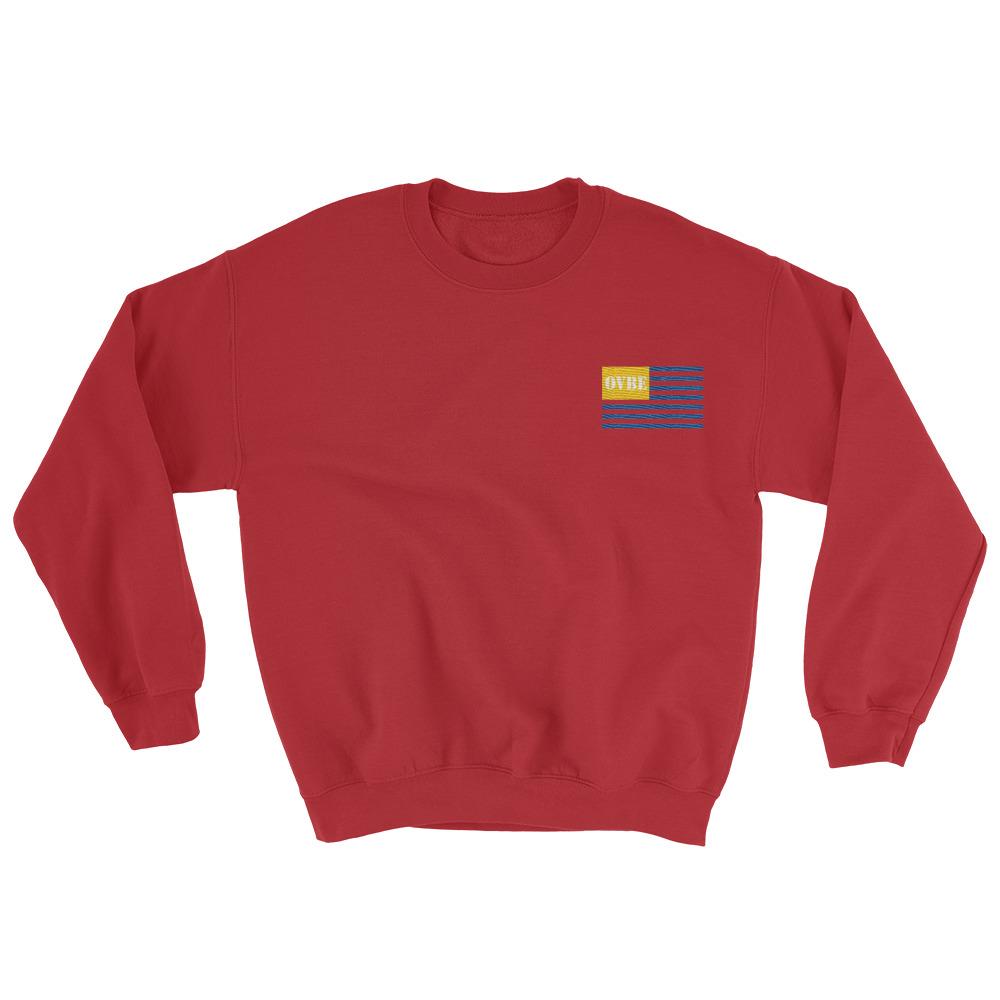 OVBE Flag Men's Sweatshirt (Red)