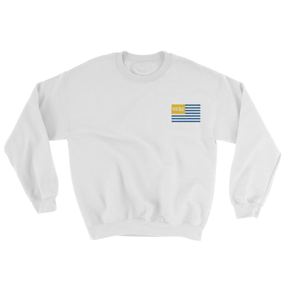 OVBE Flag Men's Sweatshirt (White)