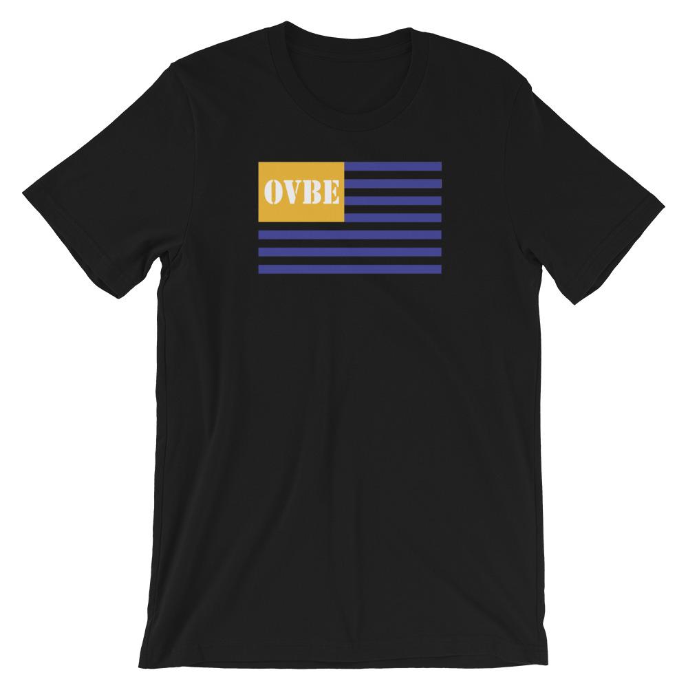 OVBE Flag XL Women's T-Shirt (Black)