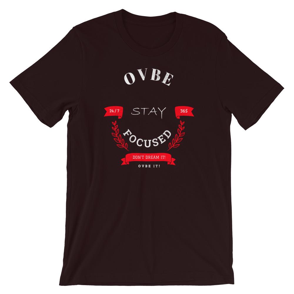 OVBE Stay Focused Men's T-Shirt (Oxblood)