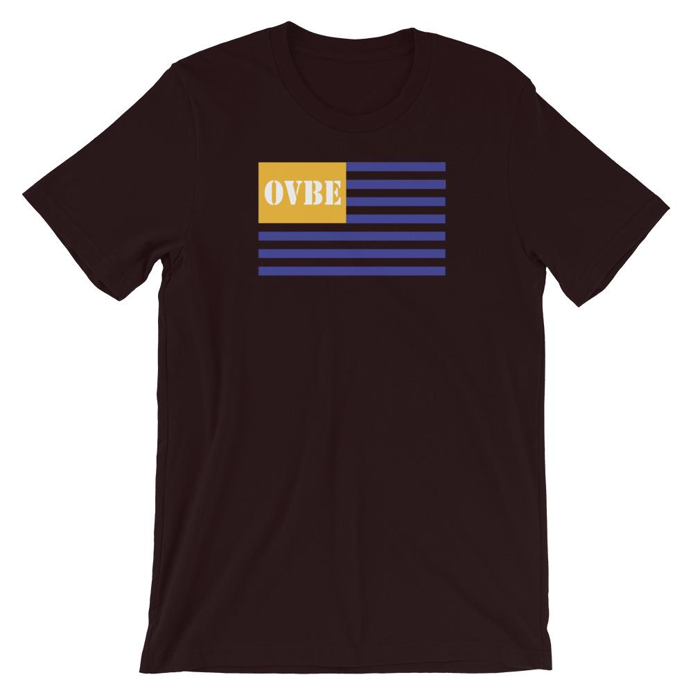 OVBE Flag XL Women's T-Shirt (Oxblood Black)