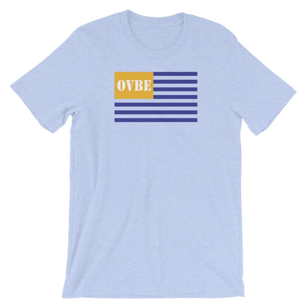 OVBE Flag XL Women's T-Shirt (Heather Blue)
