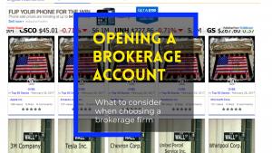 Opening A Brokerage Account
