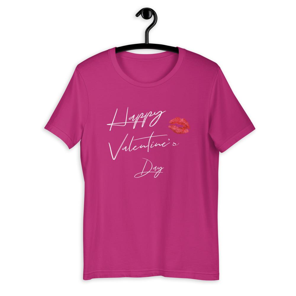 Happy Valentine's Day Women's T-Shirt (Berry)