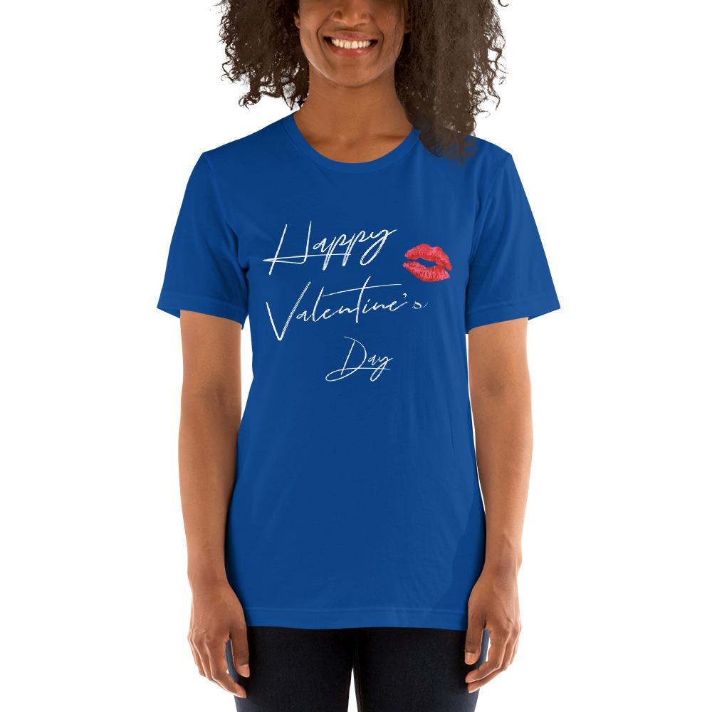 Happy Valentine's Day Women's T-Shirt (Royal Blue)