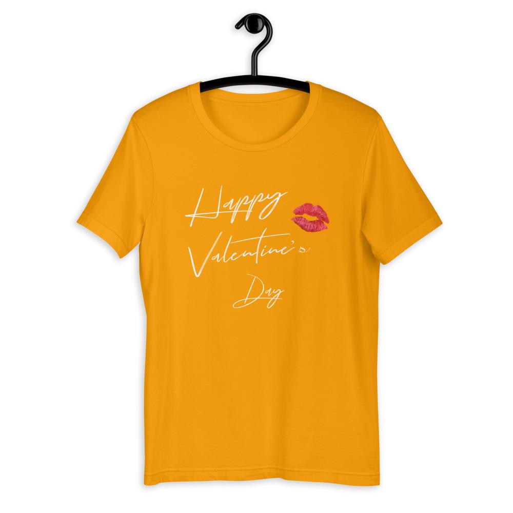 Happy Valentine's Day Women's T-Shirt (Gold)