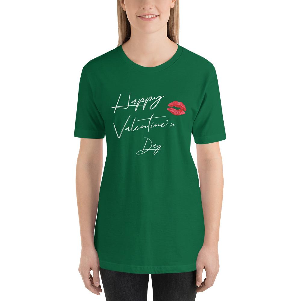Happy Valentine's Day Women's T-Shirt (Kelly Green)