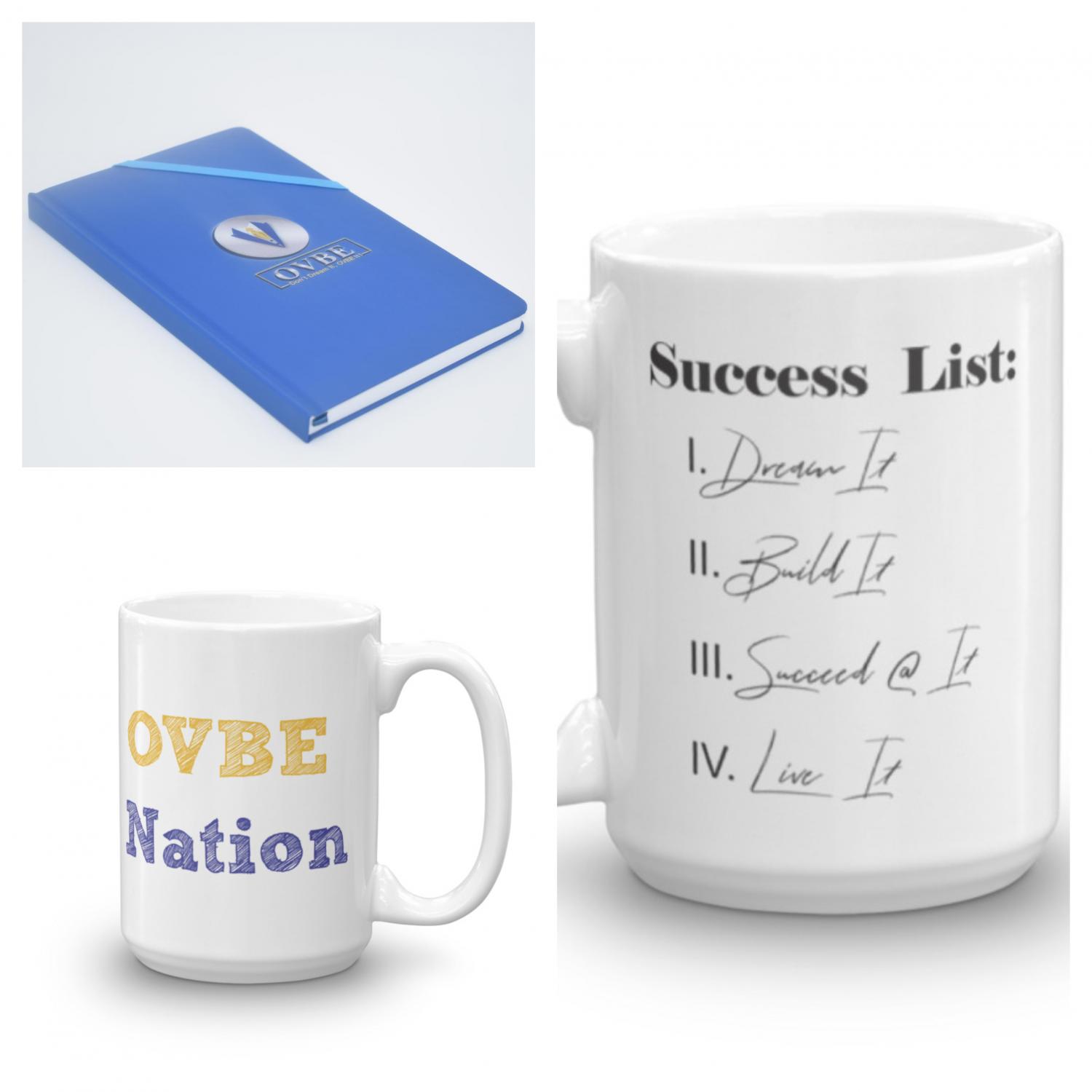 OVBE Success List Mug & Biznote Journal