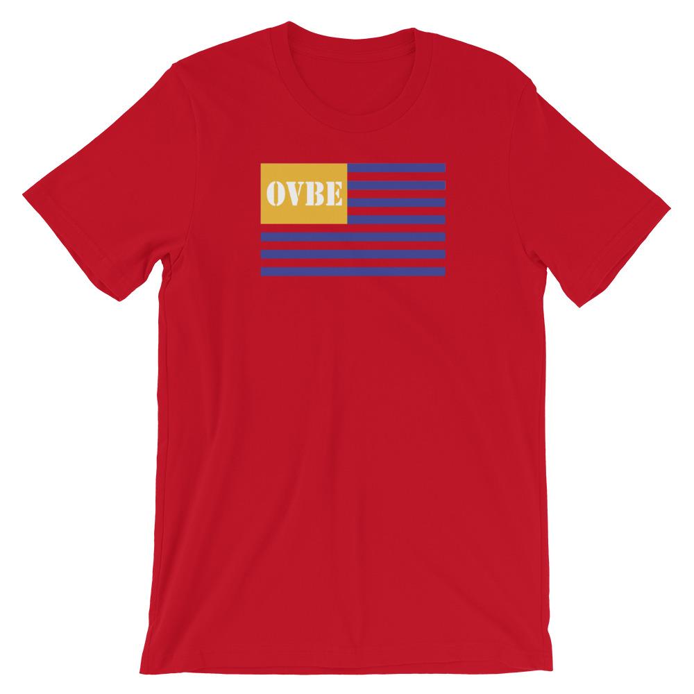 OVBE Flag XL Women's T-Shirt (Red)