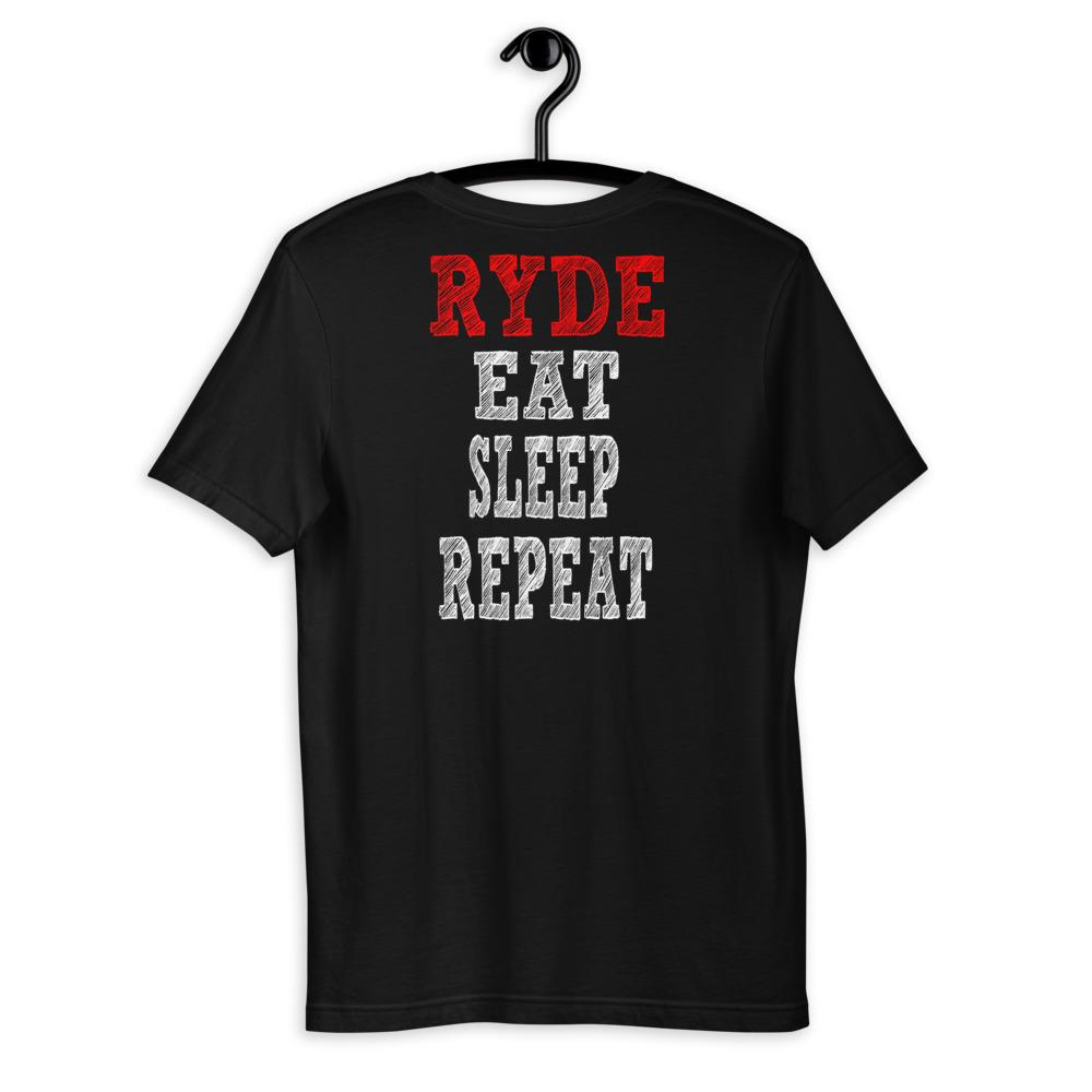 Ryde, Eat, Sleep, Repeat Men's T-Shirt (Black)