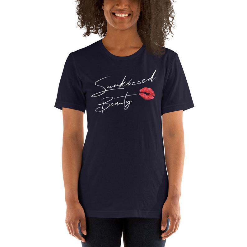 Sunkissed Beauty Women's T-shirt (Navy)