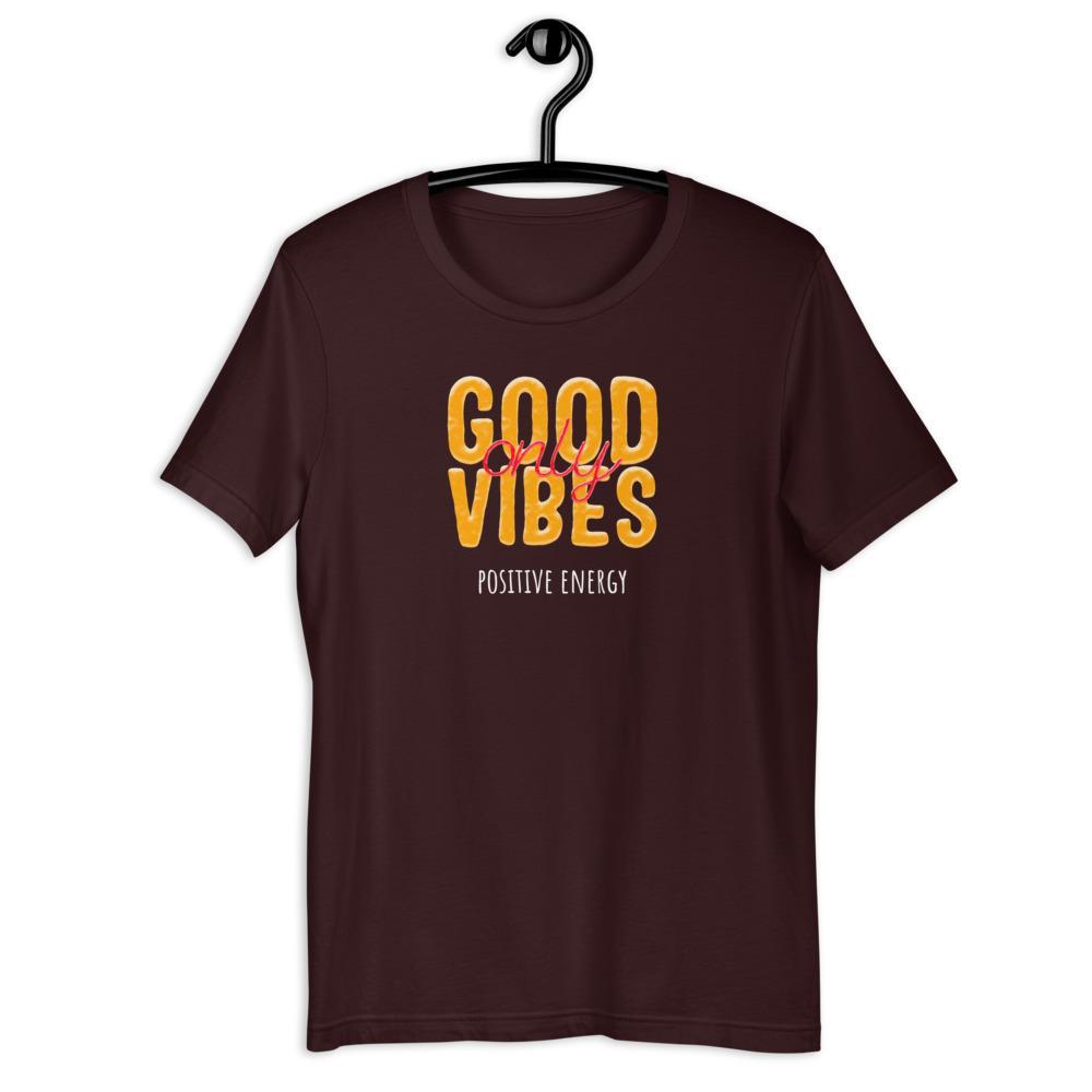Oxblood Good Vibes Only T-Shirt 