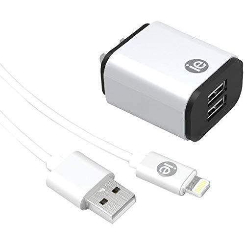 iEssentials 2.4-Amp USB Wall Charge with Lightning® to USB-A Cable, 4ft