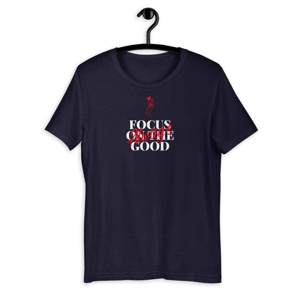 Always Focus On The Good Women's T-Shirt (Navy)