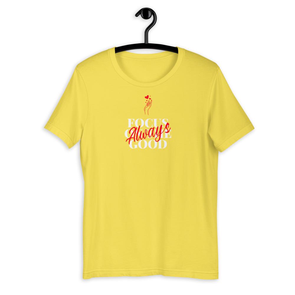 Always Focus On The Good Women's T-Shirt (Yellow)