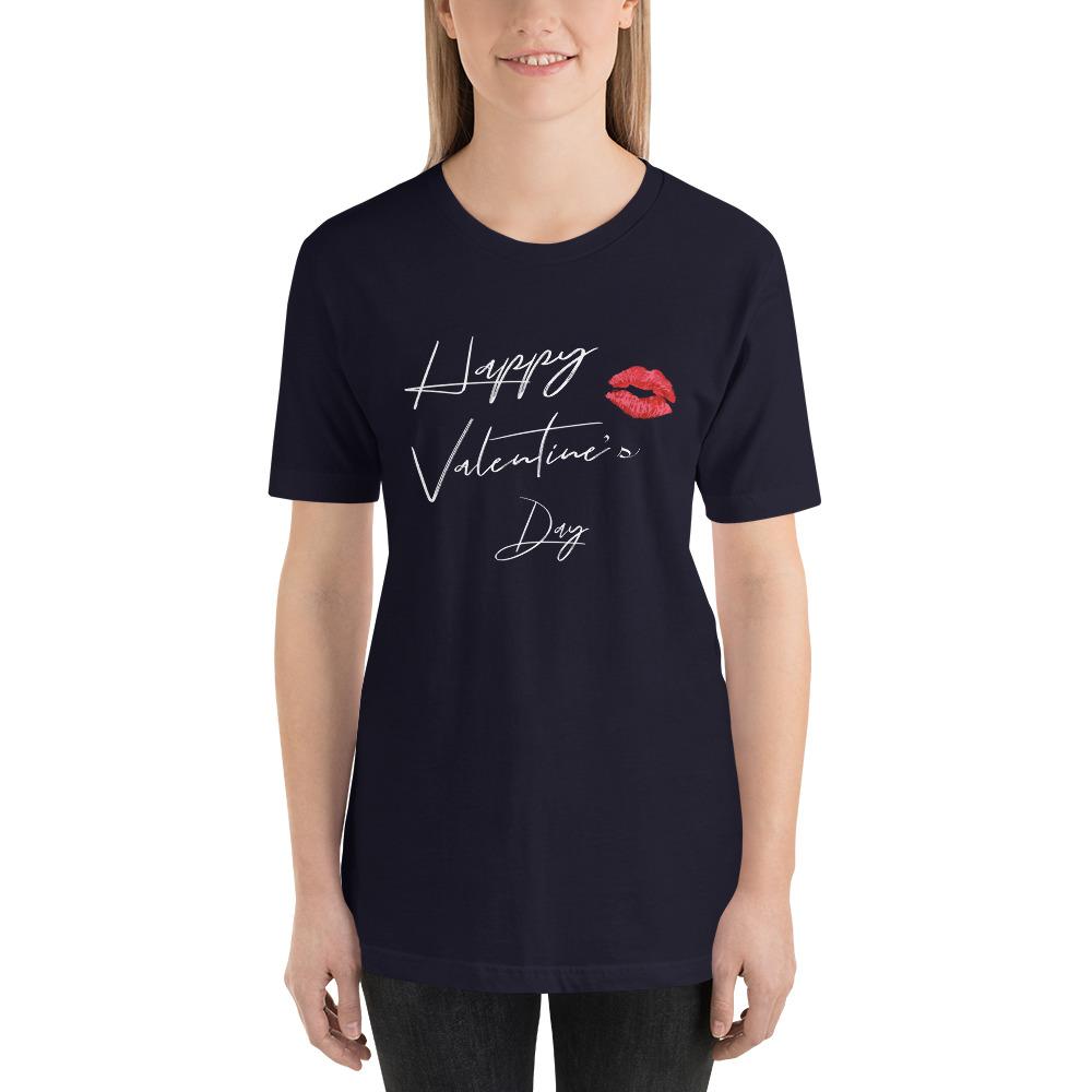 Happy Valentine's Day Women's T-Shirt (Navy)