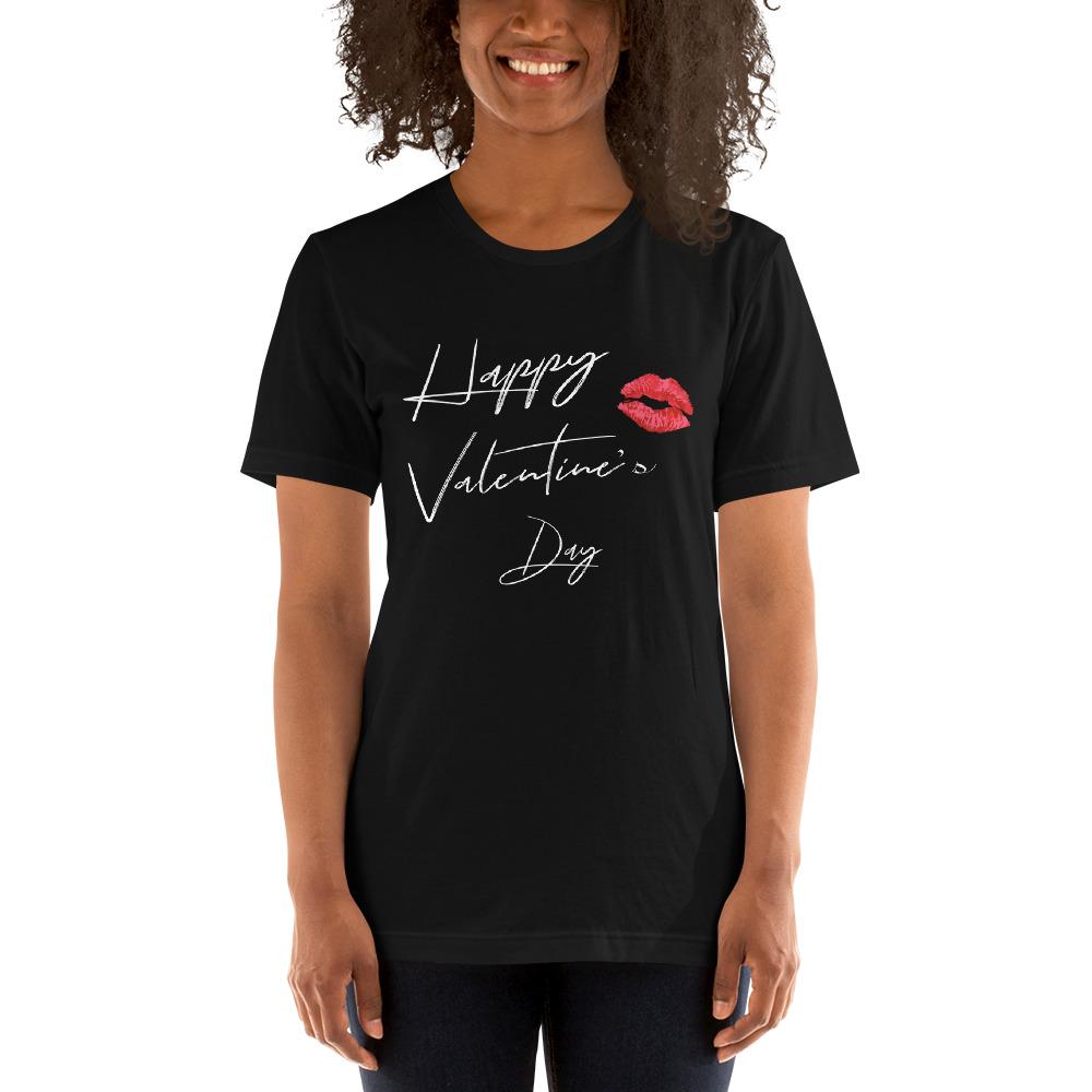 Happy Valentine's Day Women's T-Shirt (Black)